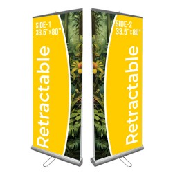 Retractable Banner Stand 2-sided | 33.5"
